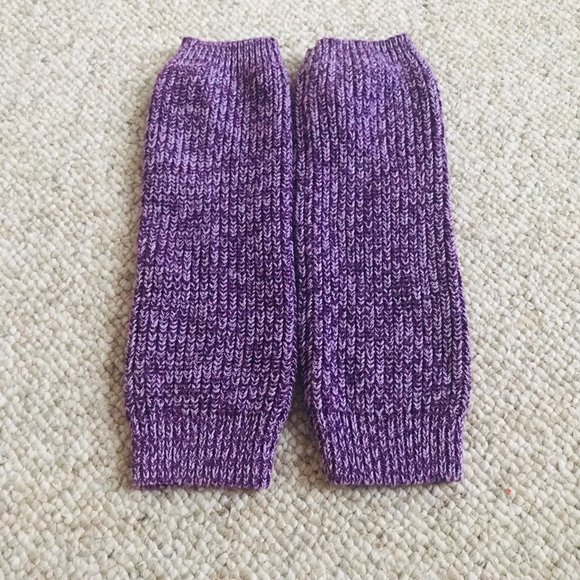 Gymboree Sparkly Purple Knit Leg Warmer Girls One Size Dance Warm Up Ballet Jazz - Picture 1 of 3